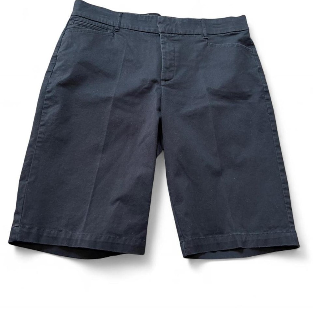JM Collection Black Bermuda Shorts